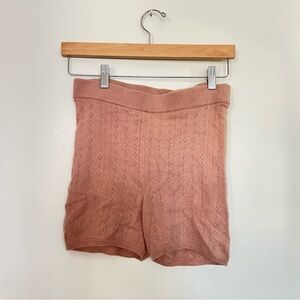 Reformation cashmere cable shorts